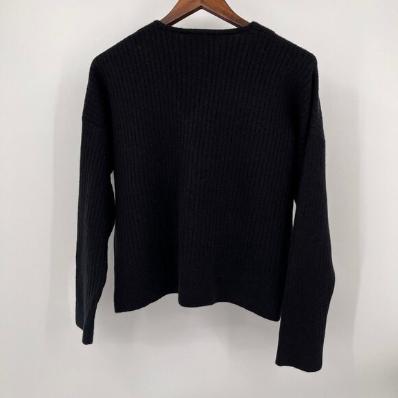 Madewell Cameron Ribbed Cardigan Size M Coziest Yarn Alpaca Wool Blend Sweater - Picture 2 of 11